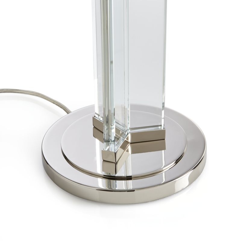 Gleam Crystal/Nickel Black Shade Table Lamp - Image 5