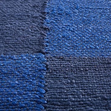 Jute Broken Stripe Rug, Landscape Blue, 8'x10' - Image 3