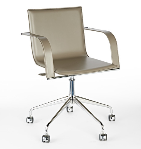 Cartwright Italian Leather Desk Chair - Image 1