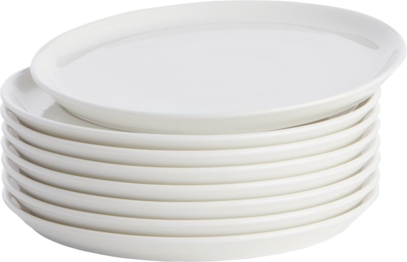 Contact White Salad Plates Set of 8 - Image 4