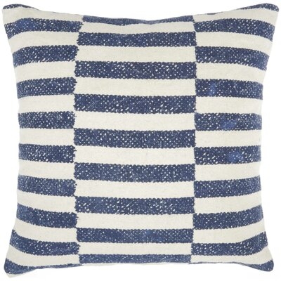 Aurora Cotton Striped Throw Pillow - Image 0