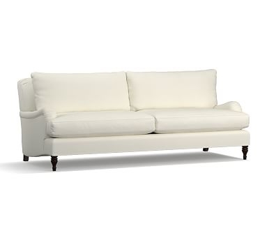 Carlisle Upholstered Grand Sofa 90.5", Down Blend Wrapped Cushions, Washed Linen/Cotton Ivory - Image 2