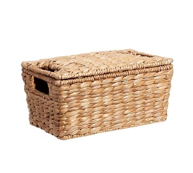 Savannah Lidded Basket, Small - Image 1