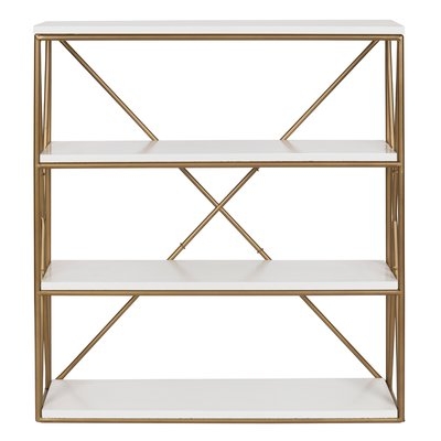 Dawley 4-Layer Modern Luxe Wooden Wall Shelf - Image 0