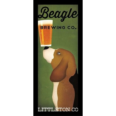'Beagle Brewing Company Littleton Colorado' Framed Vintage Advertisement - Image 0
