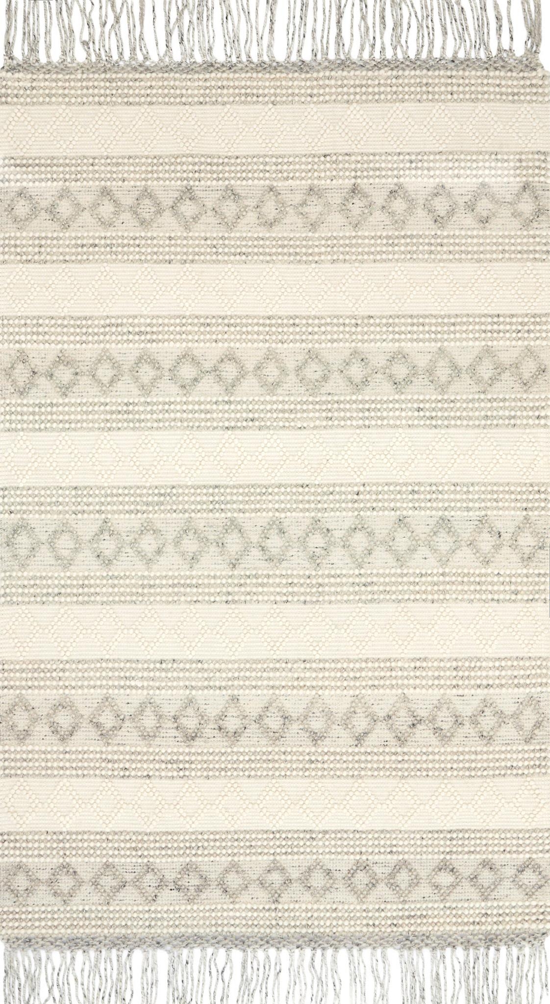 Magnolia Home by Joanna Gaines x Loloi Holloway YH-01 Grey / Ivory 18" x 18" Sample - Image 0
