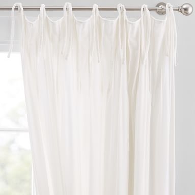 Shimmer Velvet Blackout Curtain, 108", Ivory - Image 2