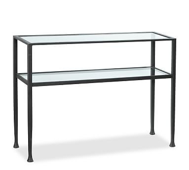 Tanner 42" Console Table, Blackened Bronze - Image 0