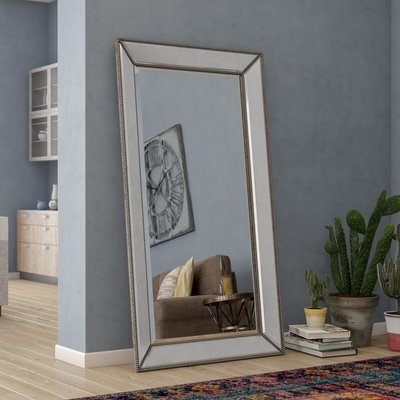 Kehl Modern & Contemporary Beveled Beaded Full Length Mirror - Image 0