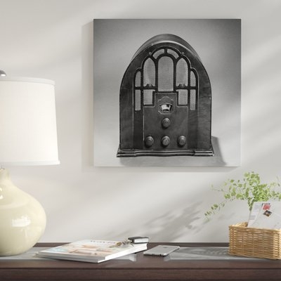 '1930s Old Time Zenith Model 805 Cathedral Style Am Radio 1935' Graphic Art Print on Wrapped Canvas - Image 0