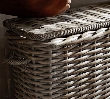 Aubrey Woven Oversized Lidded Basket - Image 3