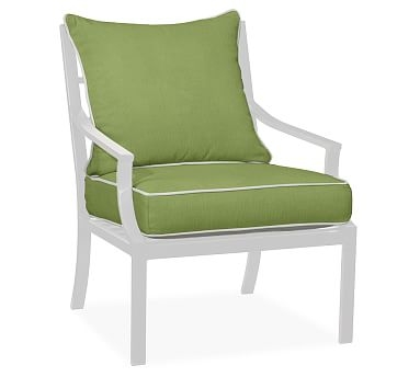 Faraday/Riviera Armchair Replacement Cushion Set, Sunbrella(R) Contrast Piped, Peridot - Image 0