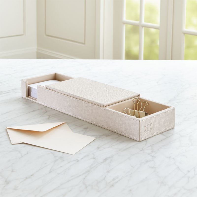 Agency Blush/Pale Pink Desk Caddy - Image 1