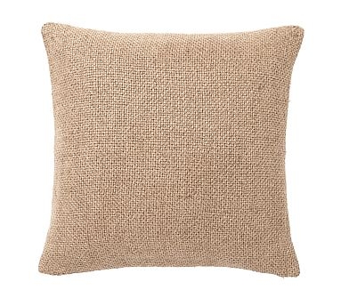 Faye Textured Linen Pillow Cover, 20", Bronze - Image 2
