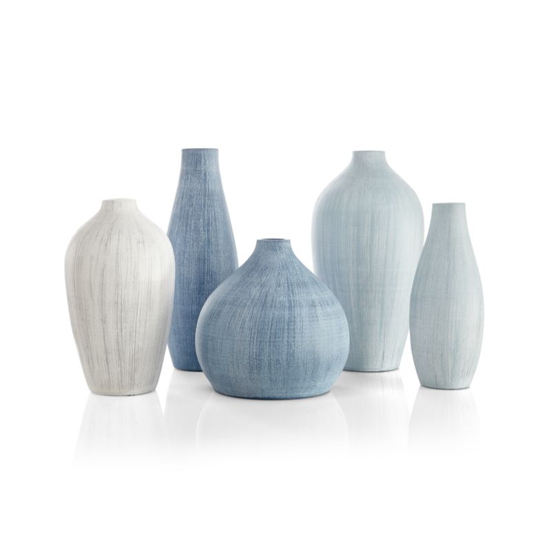 Annisa Blue Wide Teardrop Vase - Image 4