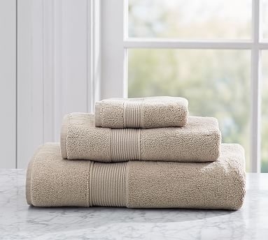 Classic Organic Washcloth, Simply Taupe - Image 0