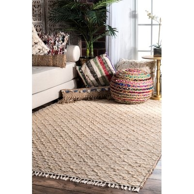 Perlman Hand-Woven Natural Area Rug - Image 0