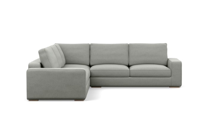 Ainsley Corner Sectional with Ecru Fabric and Natural Oak legs - Image 2