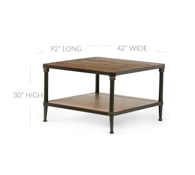 Juno Square Reclaimed Wood Bunching Coffee Table, Reclaimed Pine - Image 3