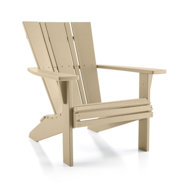 Vista II Sand Outdoor Adirondack Chair  by POLYWOOD® - Image 1
