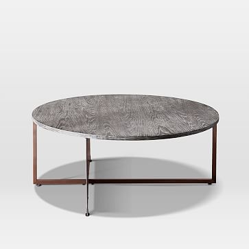 Korsa Coffee Table, Black Burnt Oak, Stainless Steel - Image 0