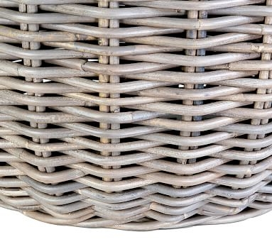 Theron Graywash Woven Basket, Small - Image 2