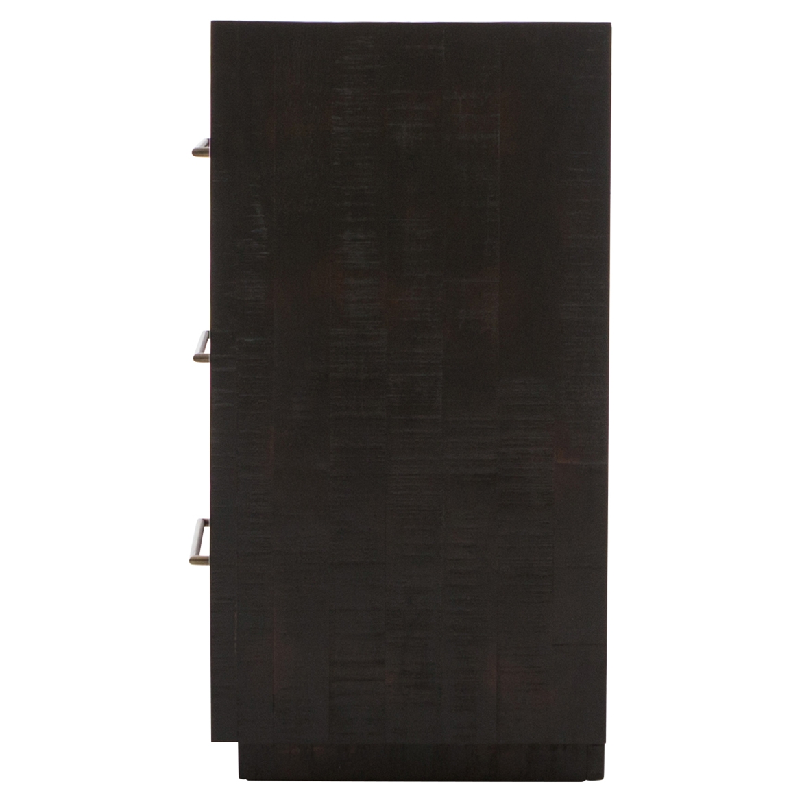 Manning Modern Rustic Large Burnished Black Wood Media Console Sideboard - Image 2