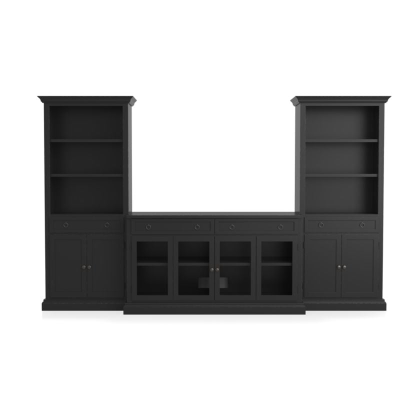 Cameo 3-Piece Modular Bruno Glass Door Storage Media Center - Image 1