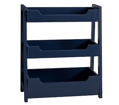 Small Spaces Ladder Bookcase, Navy - Image 0