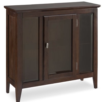Gilboa Entryway Lighted Console Curio Cabinet - Image 0