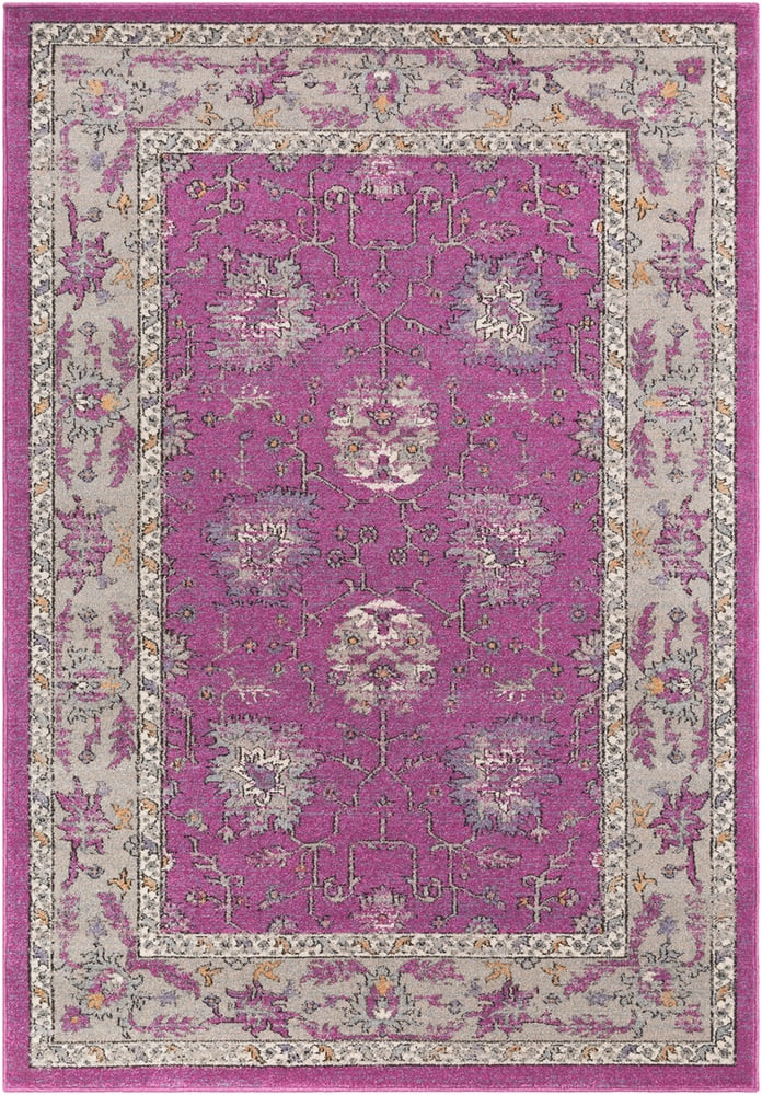 Elise Pink Indoor 2' x 2'11" Machine Woven Rug - Image 0