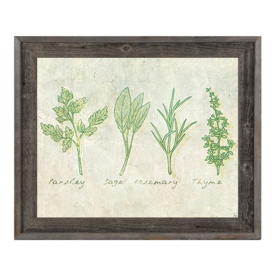 Herbs Framed Painting Print on Wrapped Canvas - Image 0