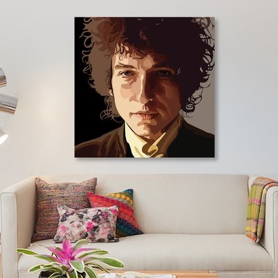 'Bob Dylan' Graphic Art Print on Canvas - Image 0