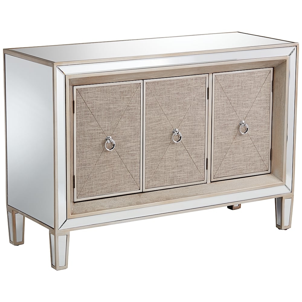 Mira Mirrored 3-Door Accent Cabinet - Style # 16E63 - Image 0