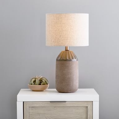 Ridged Ceramic Table Lamp - Image 2