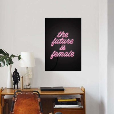 'The Future Is Female' Graphic Art Print on Canvas - Image 0