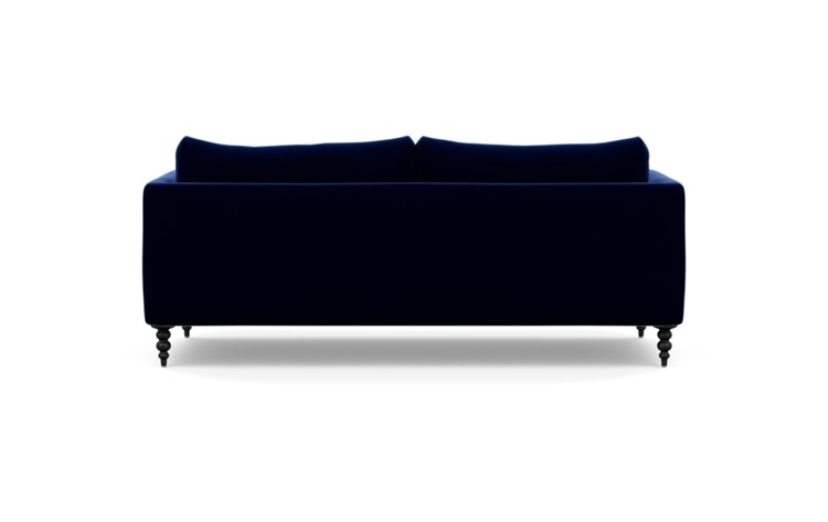 Owens Sofa with Oxford Blue Fabric and Matte Black legs - Image 3