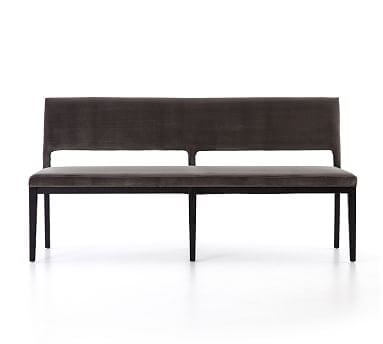 Beale Dining Bench, Drifted Black - Image 0