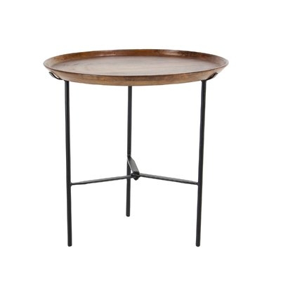 Winthrop Rustic Round End Table - Image 0