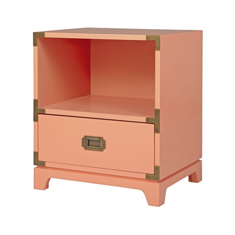 Kids Campaign Nightstand (Coral) - Image 5