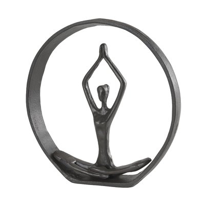 Sandee Namaste Spiritual Circle in Yoga Pose Sculpture - Image 0