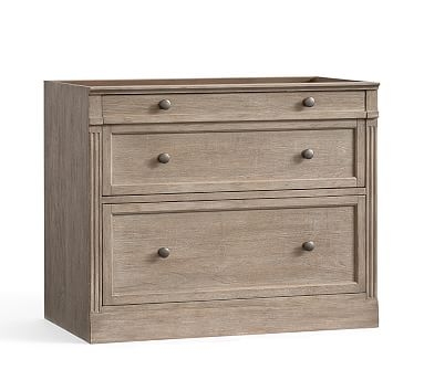 Livingston Double 2-Drawer Lateral File Cabinet, Gray Wash - Image 0
