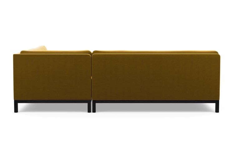 Jasper Chaise Sectional with Citrine Fabric and Matte Black legs - Image 3