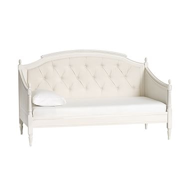 Blythe Daybed, French White &amp; Ivory Washed Linen Cotton - Image 0