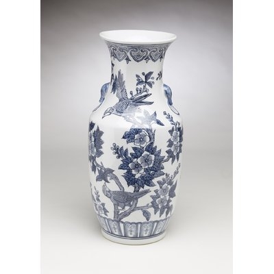Hocking Bird and Floral Table Vase - Image 0