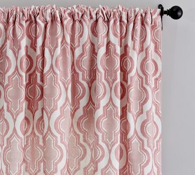 Addie Print Linen/Cotton Rod Pocket Curtain, Gray, 96 X 50" - Image 5