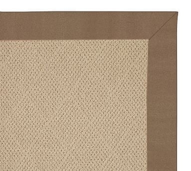 Capel(R) Kingsbury Natural Rug, 3 x 5', Sunbrella(R) Cocoa Trim - Image 0