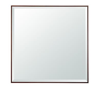 Upton Mirror, 40 x 40", Dark Mahogany Stain - Image 0