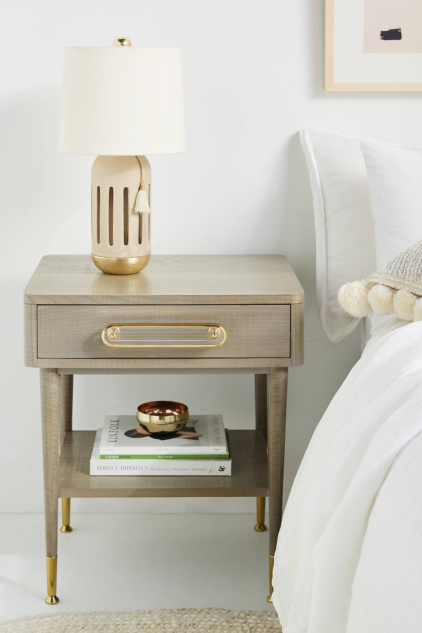 Odetta Side Table By Tracey Boyd in Grey - Image 0