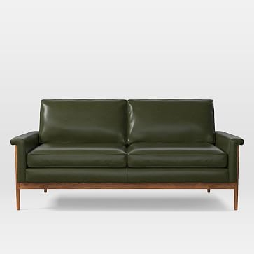 Leon 2.5 Seater Sofa, Parc Leather, Cement - Image 3